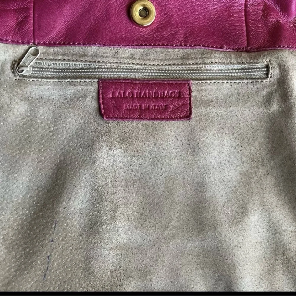 🩷 LALO LARGE Pink HAND Woven NAPA LEATHER HANDBAG / Vintage🩷
